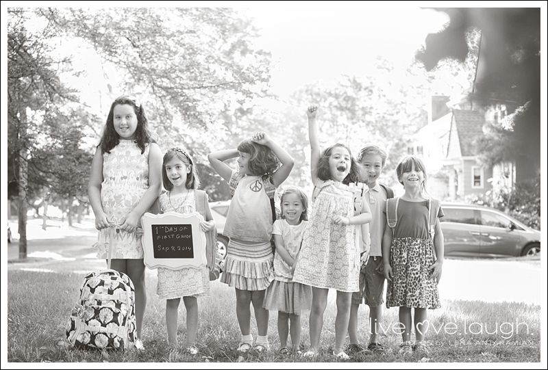 2014-09-04 First day of School_5 B&W
